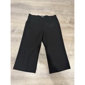CALVIN KLEIN Plus Size Wide-Leg Cropped Stretch Pants SZ 2XL